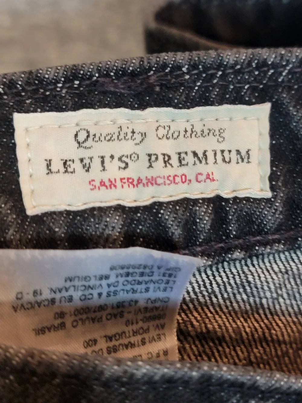 Levi's 511 Premium Big E in Washed Black 33x32